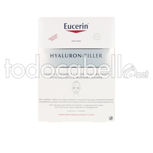 Eucerin Hyaluron-filler Mascarilla Intensiva ácido Hialurónico 4 Pz