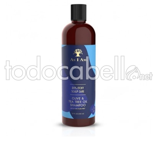 As I Am Dry & Itchy Olive Tea Tree Oil Shampoo 355 Ml