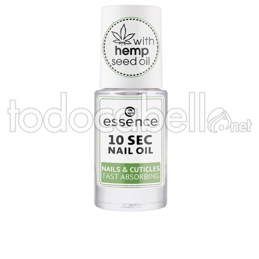 Essence 10 Sec Nail Oil Aceite Uñas & Cutículas Absorción Rápida 8 Ml
