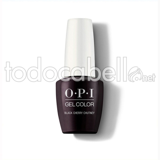 Opi Gel Color Black / Negro Cherry Chutney / Cereza Oscuro 15 Ml (gc I43a)