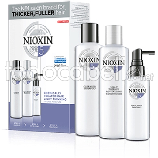 Wella NIOXIN Kit Sistema Nº5 ( Champú 150ml + Acondicionador 150ml + Tratamiento 50ml)