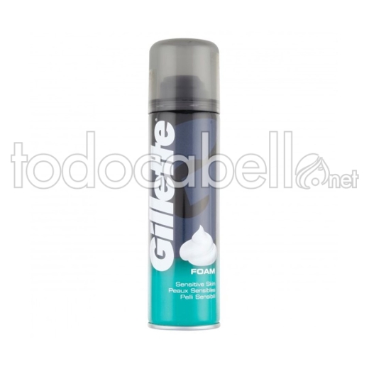 Gillette Foam Shaveprep Sensitive 200 Ml