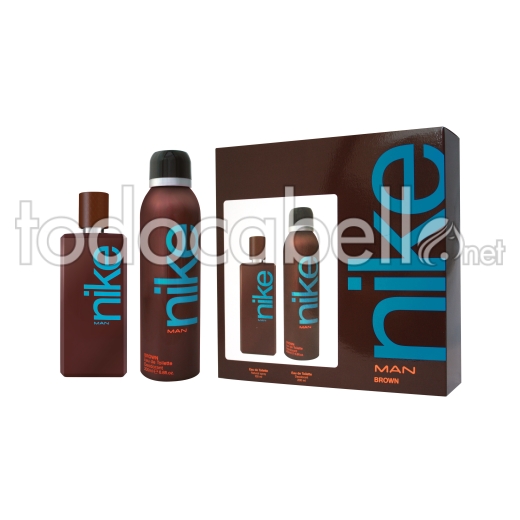 Colonia Nike Brown Homme Edt 100ml + 200ml Déodorant