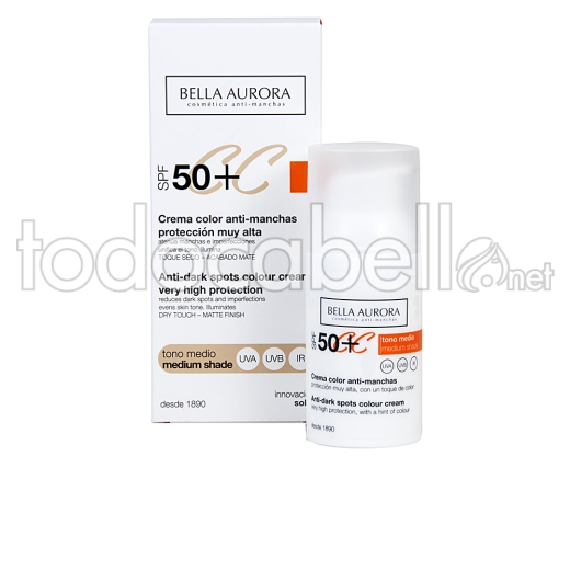 Bella Aurora Cc Cream Anti-dark spots Medium Tone Spf50+ 30ml