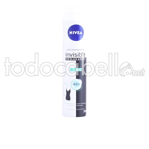 Nivea Black & White Invisible Active Deo Vaporizador 200 Ml