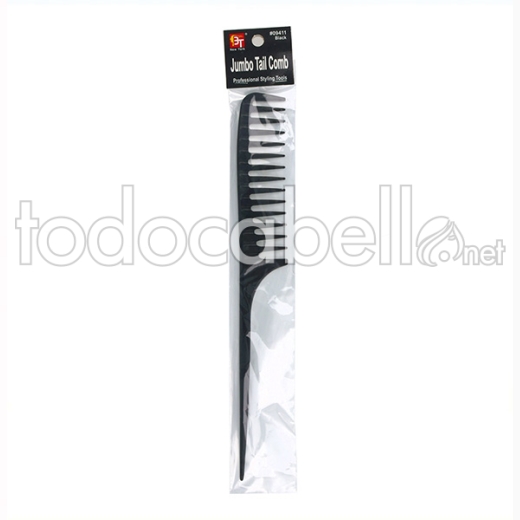Beauty Town Peine Profesional Jumbo Tail Comb Black/negro (09411)