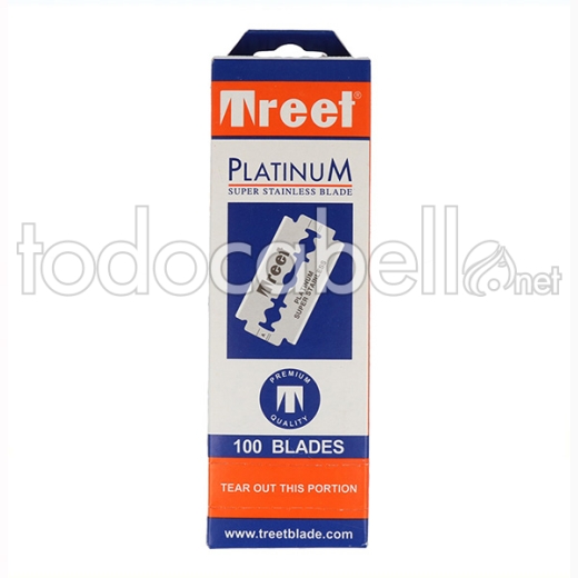 Treet Platinum Super Stainless Cuchillas 100pcs (20x5)