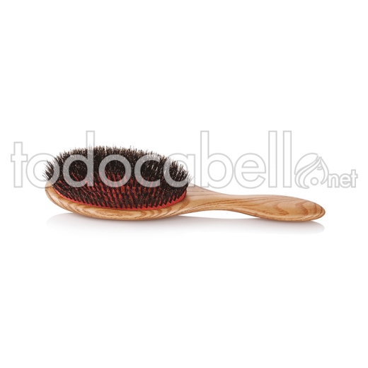 Xanitalia Pro Oval Wood Bellows Brush 100% Boar