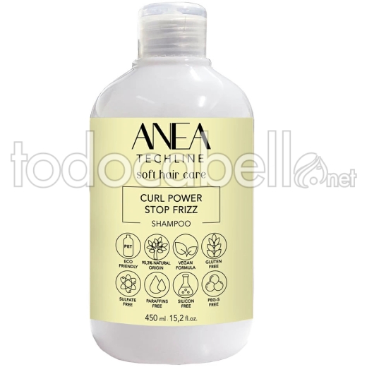 Anea Techline Curl Power Shampooing Cheveux Bouclés 450 ml