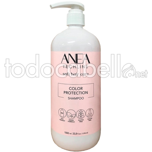 Anea Techline Shampoing Protection Couleur Cheveux Colorés 1000 ml