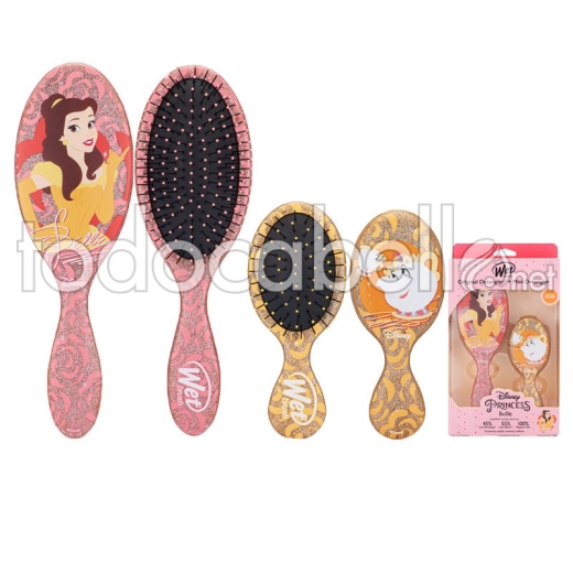 Wet Brush Cepillo Desenredar Disney Princesas Original BELLA + Mini Para bolso
