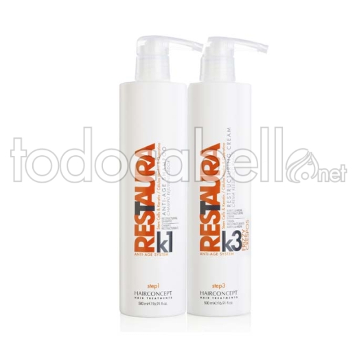 HC Hairconcept Pack de cheveux crépus Shampooing Traitement thermique + masque rajeunissant