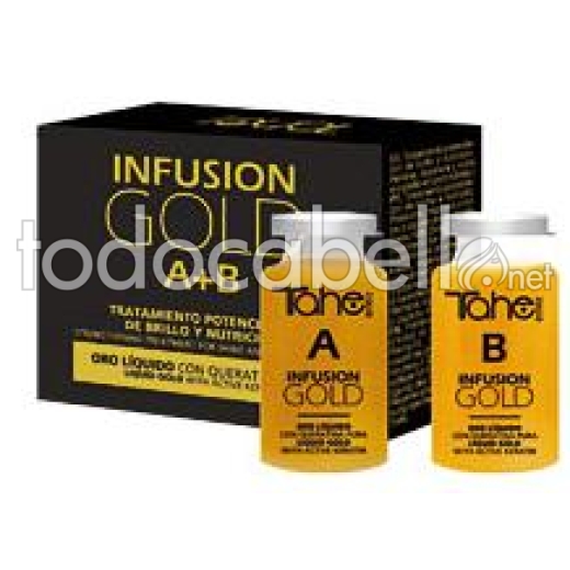 Tahe A + B Infusion d'or Gloss Enhancer traitement 2x10 ml.