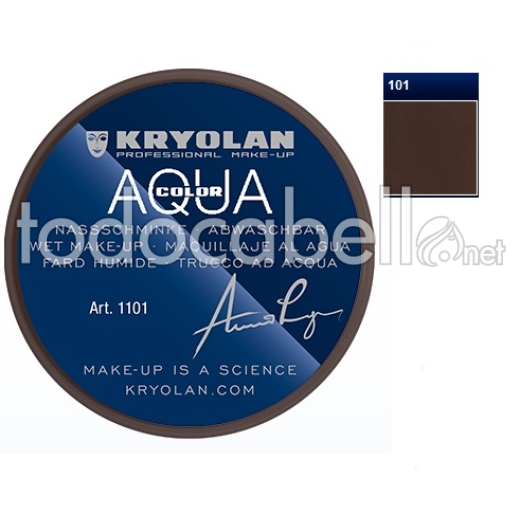 Maquillage Kryolan 101 8 ml d'eau et Aquacolor ref corps: 1101