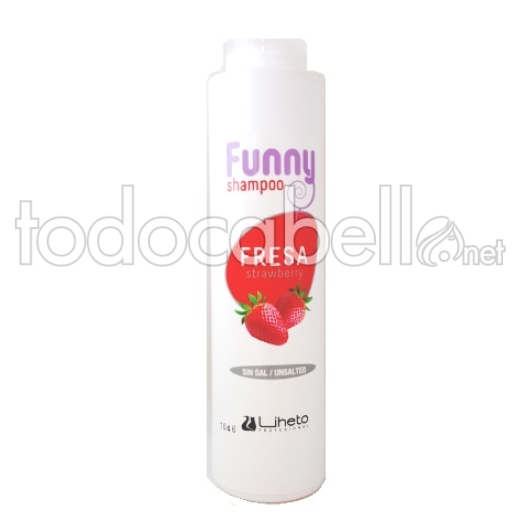 shampooing sans sel drôle Liheto parfumé 500ml fraise
