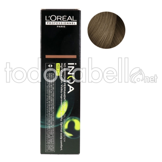 L'Oréal Inoa 8.13 Blond doré clair cendré 60g "SANS AMMONIAQUE"