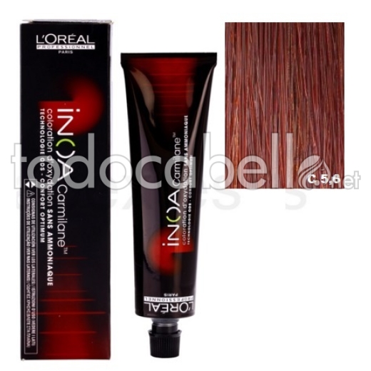 L'Oréal Inoa Carmilane C5,6 Red Light Brown 60g