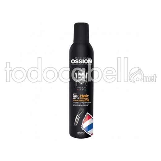 Ossion Premium Barber Line Hair Clipper 5 en 1 Cleansing Oil 300ml