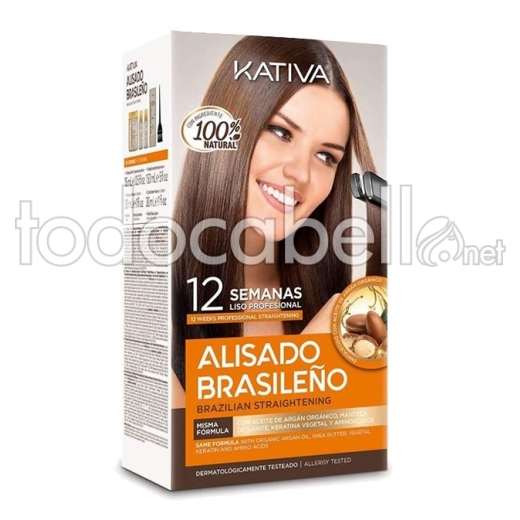 Kativa KIT BRESILIEN pour les cheveux REDRESSEMENT naturels