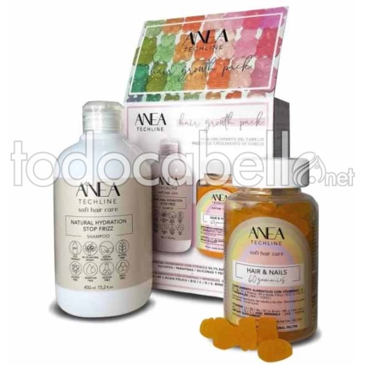 Anea Techline Pack Shampooing Anti-Chute 450ml + Gummies 60cap