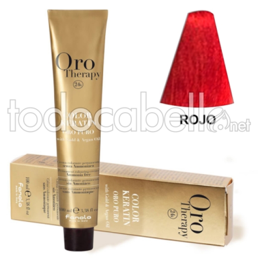 Fanola Tinte Oro Therapy "Sans ammoniaque" Red 100ml
