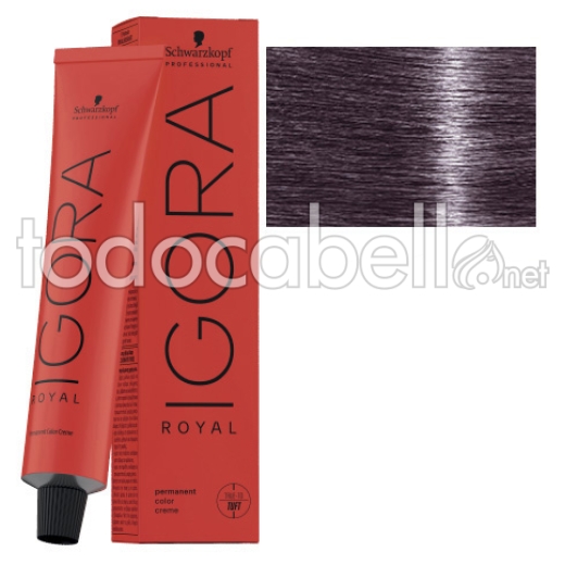 Schwarzkopf Tint Igora Royal 6-29 Blond Foncé Violet Fumé + Oxygenated