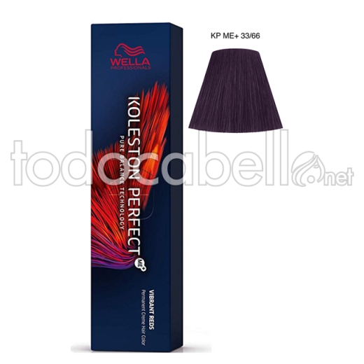 Wella Koleston Perfect Vibrant Reds 33/66 Châtaigne violette intense intense foncé 60 ml