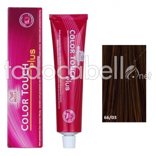 Wella Color Touch Plus 66/03 Tint Blond foncé Dorado Intense 60ml naturel