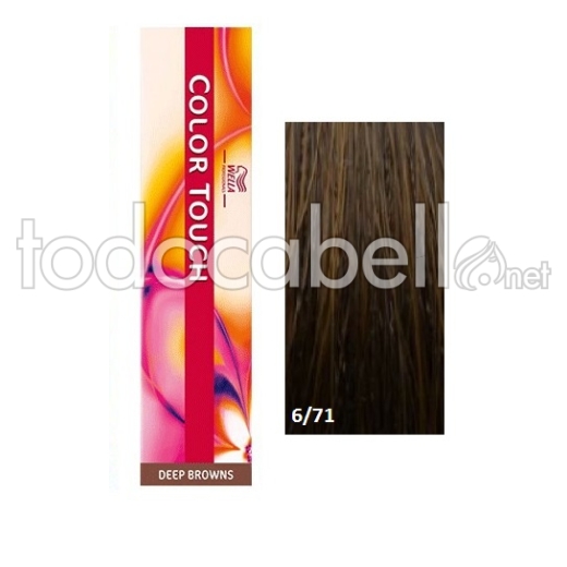 Wella Color Touch 6/71 Teinte brun foncé Blond cendré 60ml