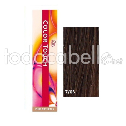 Wella Color Touch 7/03 Tint moyen naturel Blond Doré 60ml