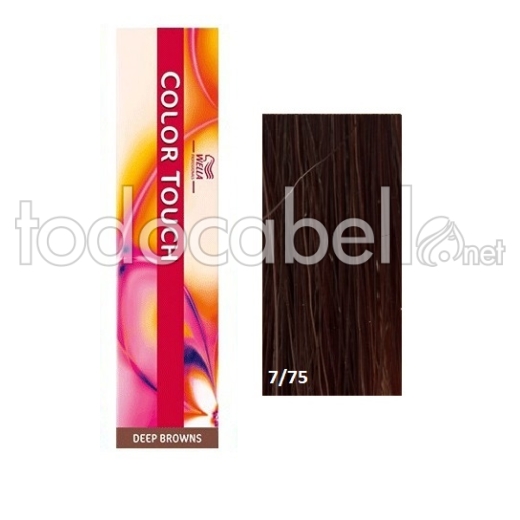 Wella Color Touch 7/75 Teinte Marron Blond moyen acajou 60ml
