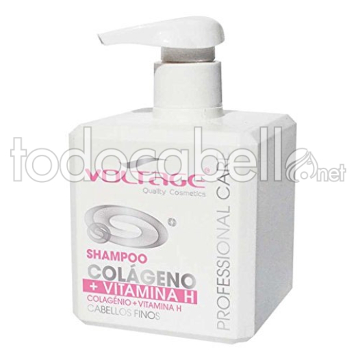 Voltage Professional Shampoo + Vitamin H. Collagen Cheveux fins 500ml