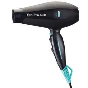 AlbiPro 3400. Sèche-cheveux professionnel ionique tourmaline noire / turquoise 2000W