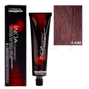 L'Oréal Inoa Carmilane C4,62 Brown Red Iridescent 60g