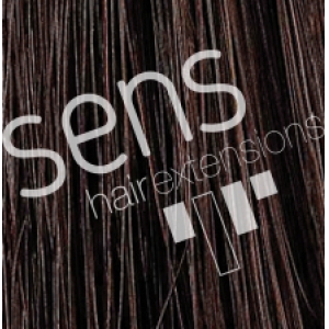 Kératine extensions plates 55cm Couleur Dark Brown ref  3.  25uds de paquet