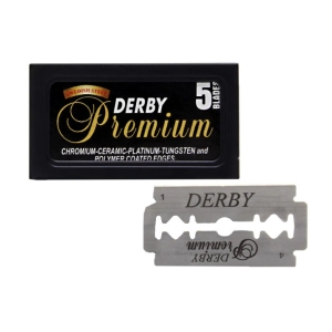 Derby Premium remplacement de la lame de rasage  entera (5 unidades)