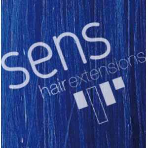 Kératine extensions plates 55cm, bleu.  25uds de paquet