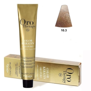Fanola Tinte Oro Therapy "Sans ammoniaque" 10.3 Blonde platine dorée 100ml