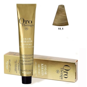 Fanola Tinte Oro Therapy "Sans ammoniaque" 11.1 Super blond cendré platine 100ml