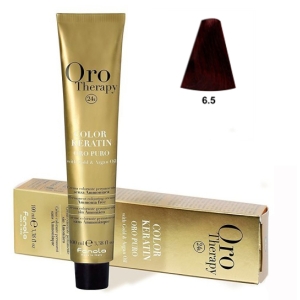 Fanola Tinte Oro Therapy "Sans ammoniaque" 6.5 Blond Foncé caoba 100ml