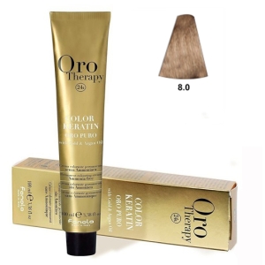 Fanola Tinte Oro Therapy "Sans ammoniaque" 8.0 Blond clair 100ml