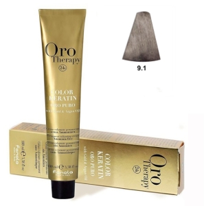 Fanola Tinte Oro Therapy "Sans ammoniaque" 9.1 Frêne blond très clair 100ml