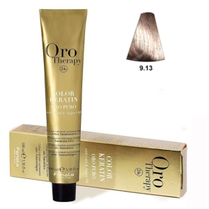 Fanola Tinte Oro Therapy "Sans ammoniaque" 9.13 Blond très clair beige 100ml