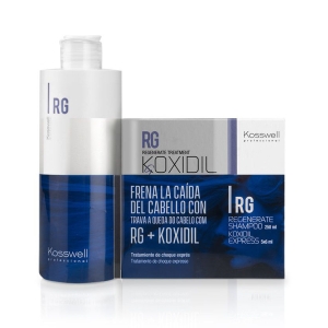 Kosswell Koxidil d'Active Antichute Régénérer 5x6ml + Shampooing 250ml