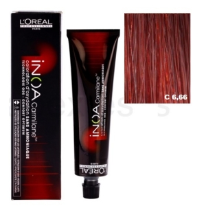 L'Oréal Inoa Carmilane C6,66  Deep Dark Blonde Red 60g