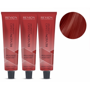Revlon PACK 3 TINTES Revlonissimo Colorsmetique 60ml 66.60 C5 Intense Red 60ml.