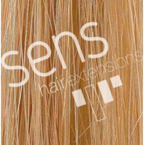100% des extensions de cheveux naturels Sewn avec 3 clips n ° 22/9 EXTRACLEAR Rubio Rubio Claro