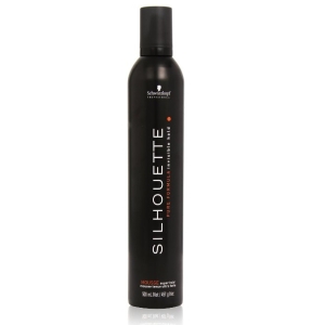 Schwarzkopf Mousse Silhouette pure.  Mousse Extra Strong maintien 500ml.